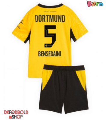Borussia Dortmund Ramy Bensebaini #5 Hjemmebanesæt Børn 2026-27 Kort ærmer (+ korte bukser)
